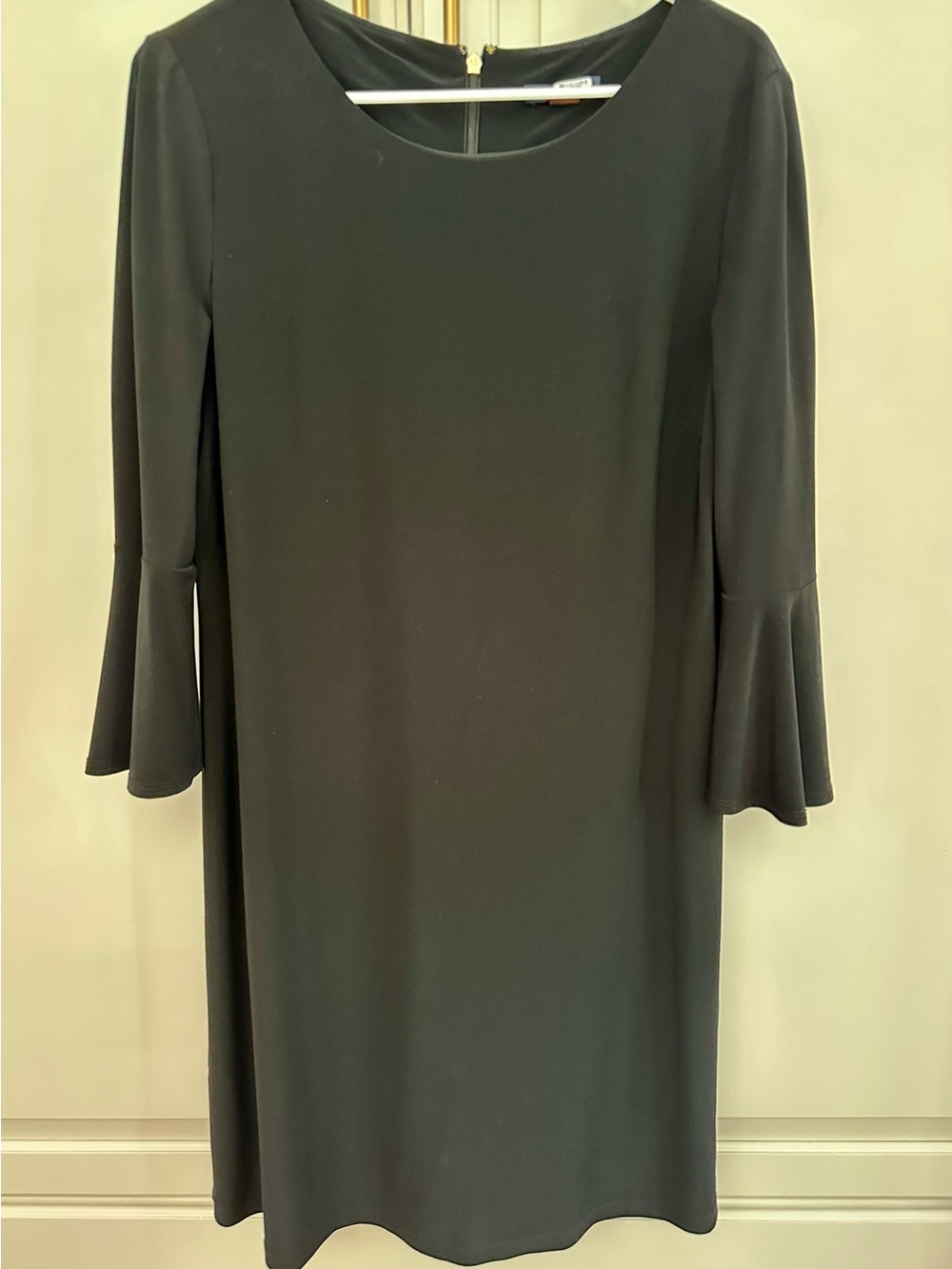 Tommy Hilfiger Black Bell-Sleeve Shift Dress
